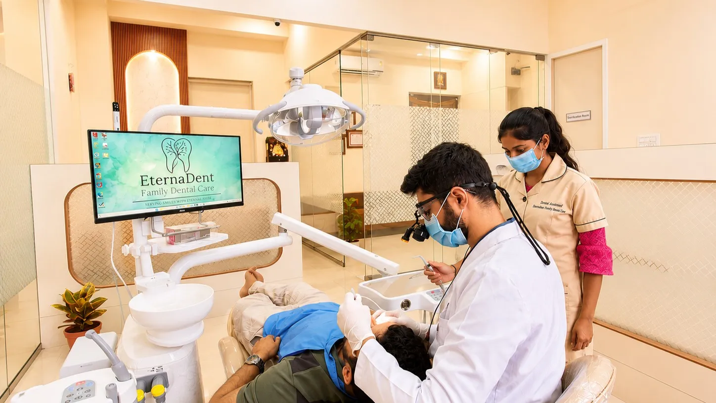 EternaDent clinic - dental treatment in progress